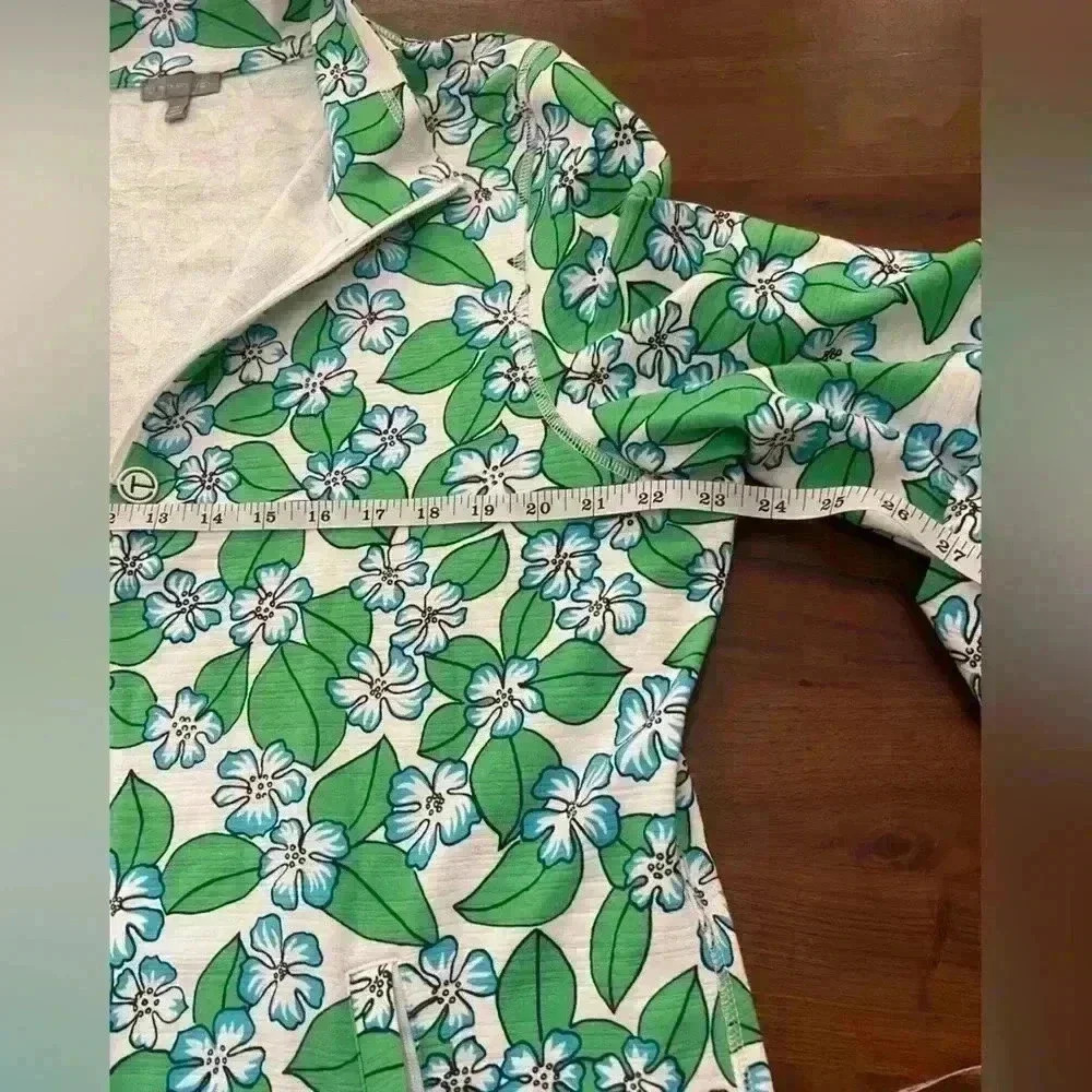 TALBOTS COZY HALF-ZIP PULLOVER - FLORAL FIELDS SP… - image 7